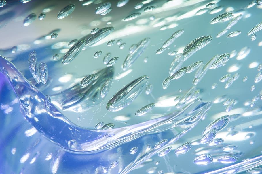 macro photography, splashing, water, Bubble, Air, Drop, Abstract, blue, air, drop, pattern