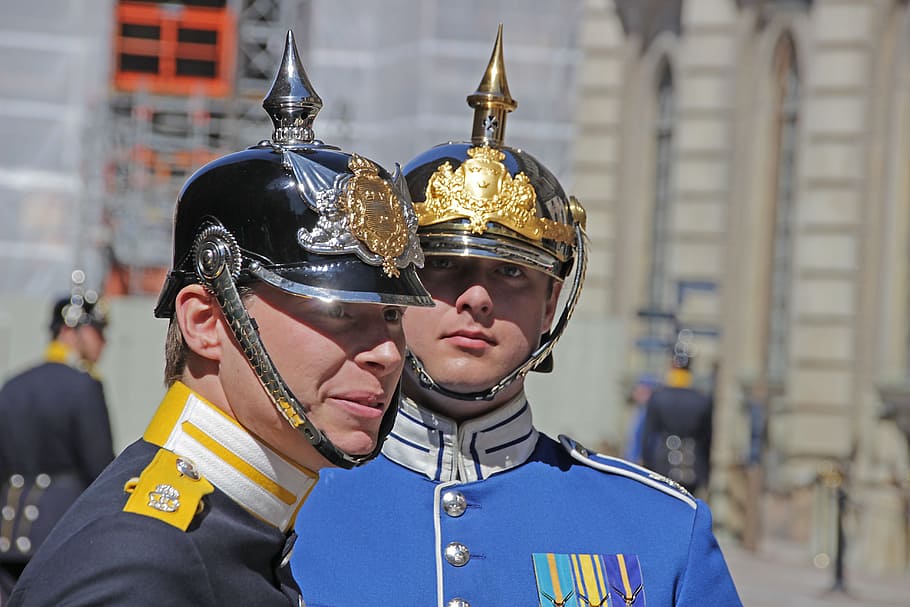 Stockholm, Royal Guard, Portrait, honor Guard, orang-orang, Satpam, sejarah, militer, Angkatan Bersenjata, seragam