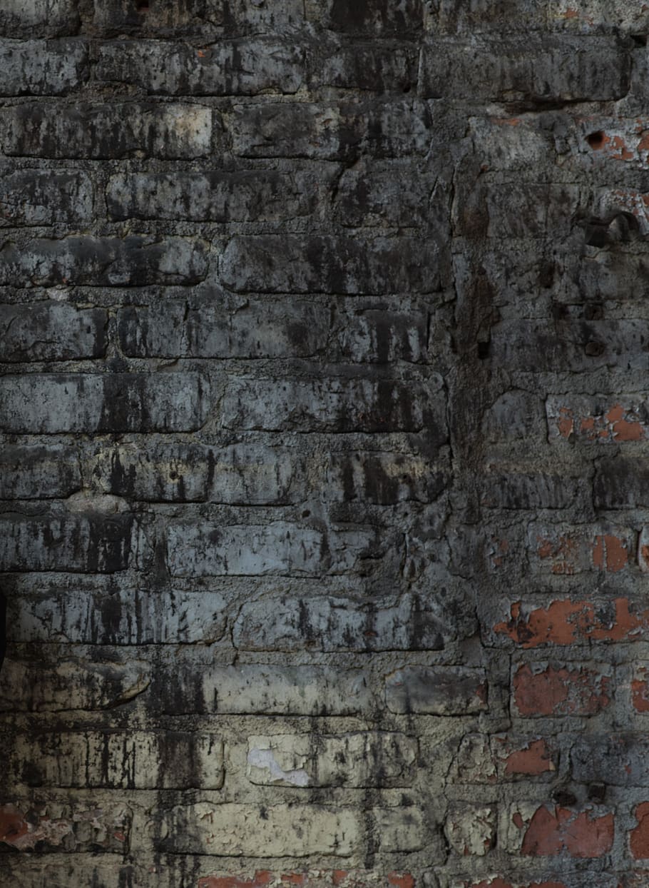 old, wallpaper, stone, rough, pattern, background, cement, brick, wall - building feature, brick wall