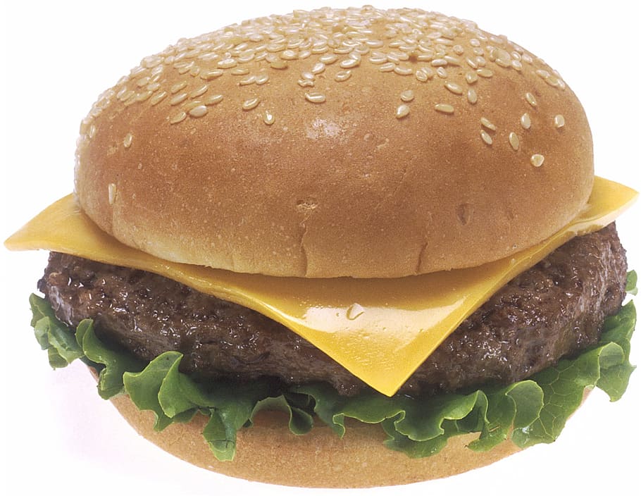 hamburguesa con queso, sésamo, semillas, pan, hamburguesa, lechuga, queso, comida, carne de res, sándwich