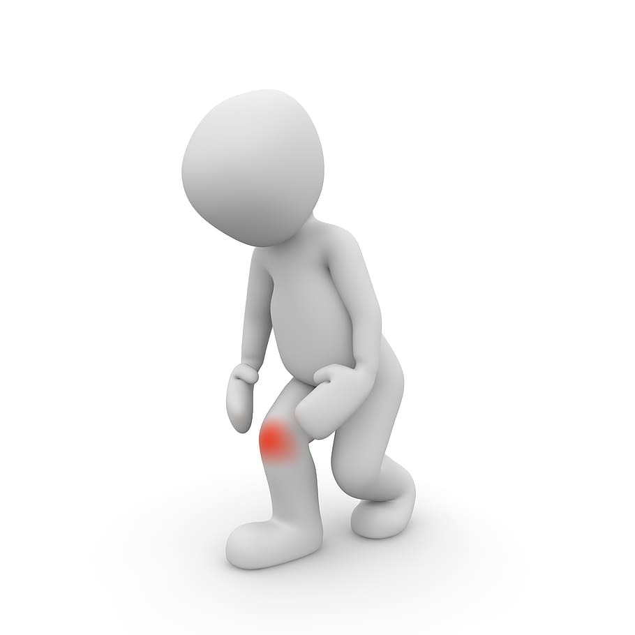 man, knee pain stock illustration, knee pain, stock illustration, pain, ill, healthy, problem, disease, examine