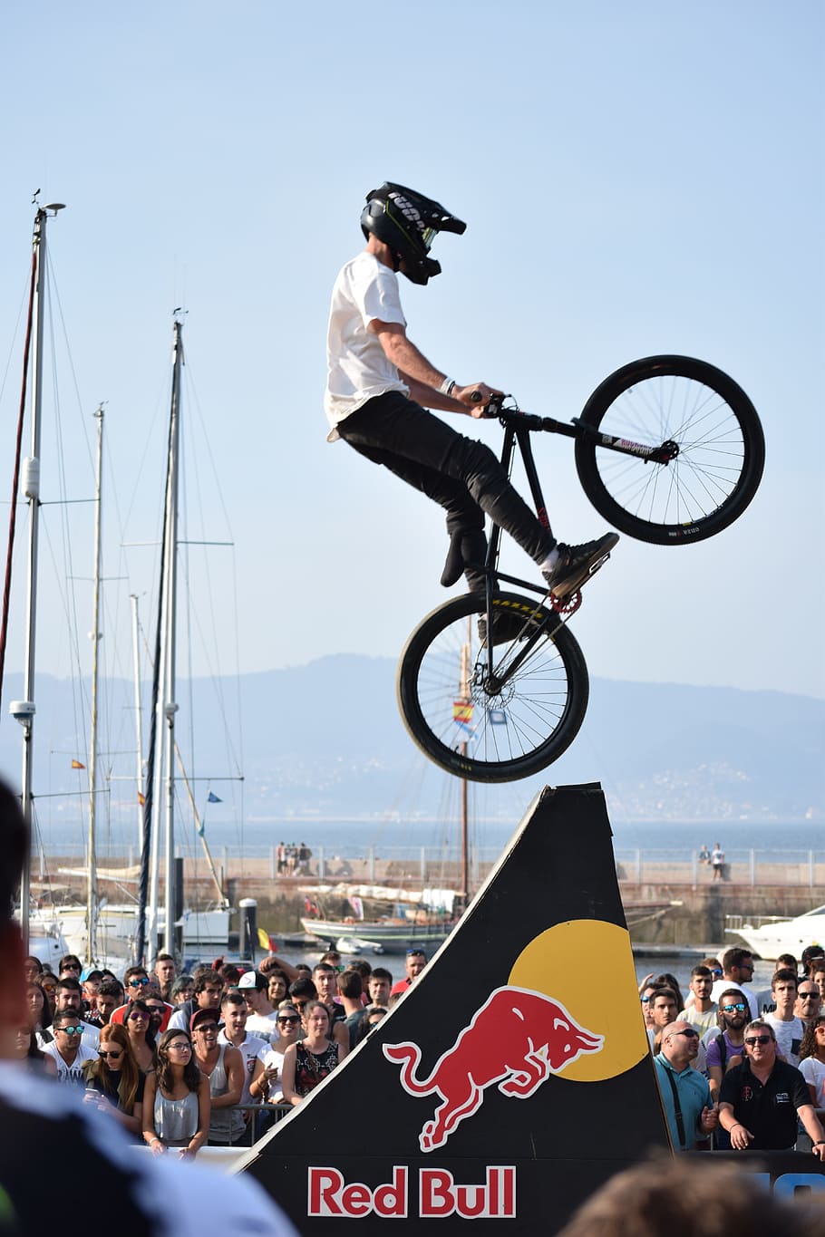 red bull cycle stunt