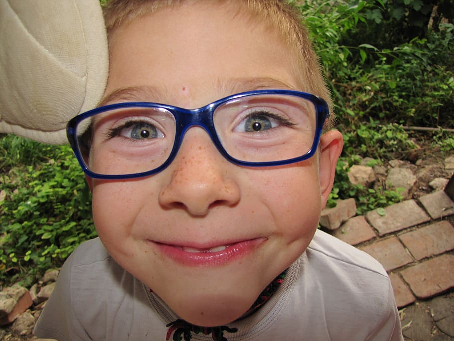criança, óculos, azul, quadros, menino de azul, emoldurado, óculos de sol, garoto, bonitinho, sorrir