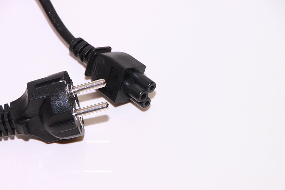 adapter, black, cable, cord, detachable, laptop, notebook, power, prong, supply