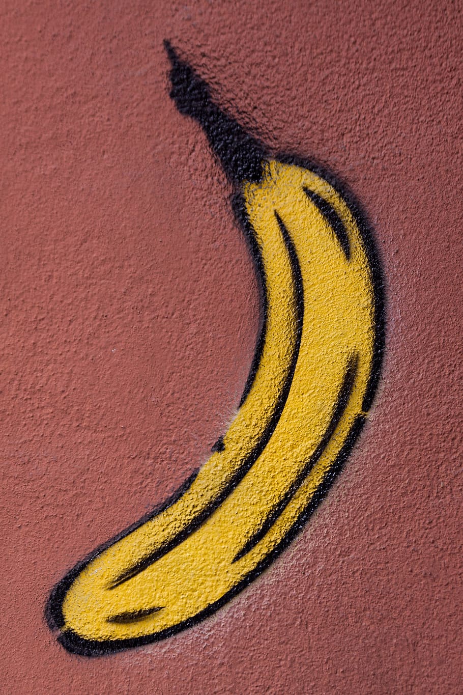 graffiti, banana, art, wall, grunge, city, home, masonry, facade, youth