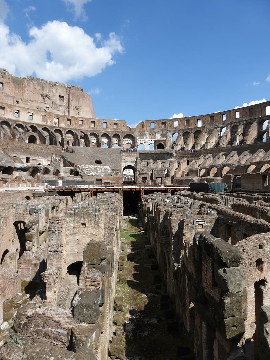 colosseum, rome, italy, architecture, buildings, ruins, coliseum, amphitheater, ancient, old Ruin