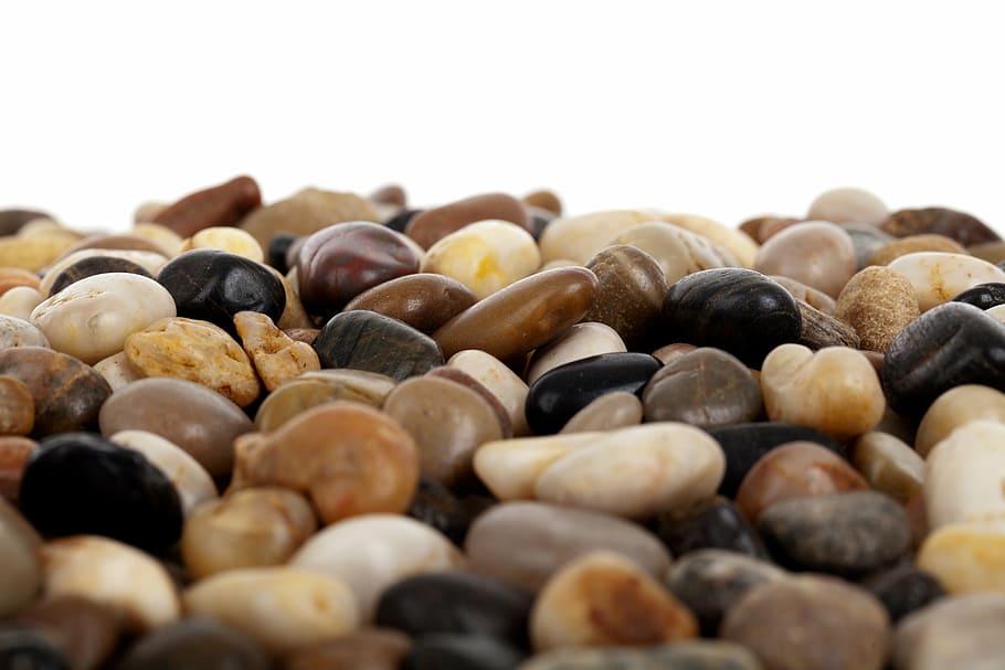 close-up phoography, pebbles, gravel, group, isolated, life, nature, pebble, rock, stack
