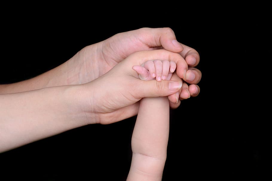 photograph, people, holding, hands, dad, mom, love, hand, family, baby