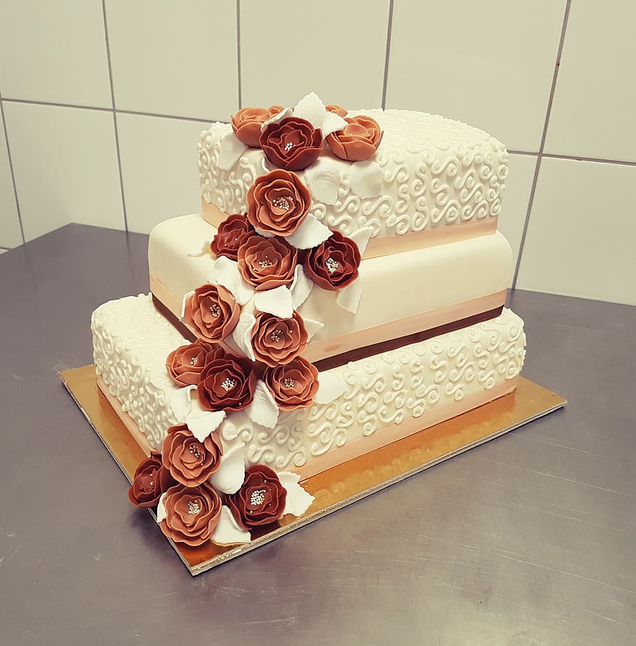 Wedding, Cake, Wedding Party, Sweets, wedding, cake, sweet food, dessert, unhealthy eating, chocolate, indoors