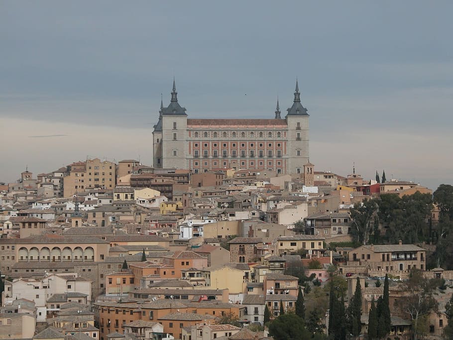Alcazar, Of, Toledo, Toledo, Spain, alcazar, toledo, spain, castile - la mancha, historic buildings, architecture, outdoors, building exterior