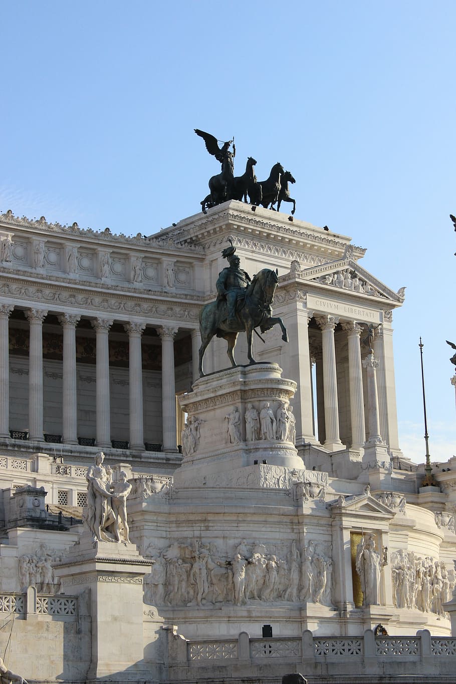 piazza venezia, roma, monumen, italia, patung, representasi, seni dan kerajinan, arsitektur, representasi manusia, langit