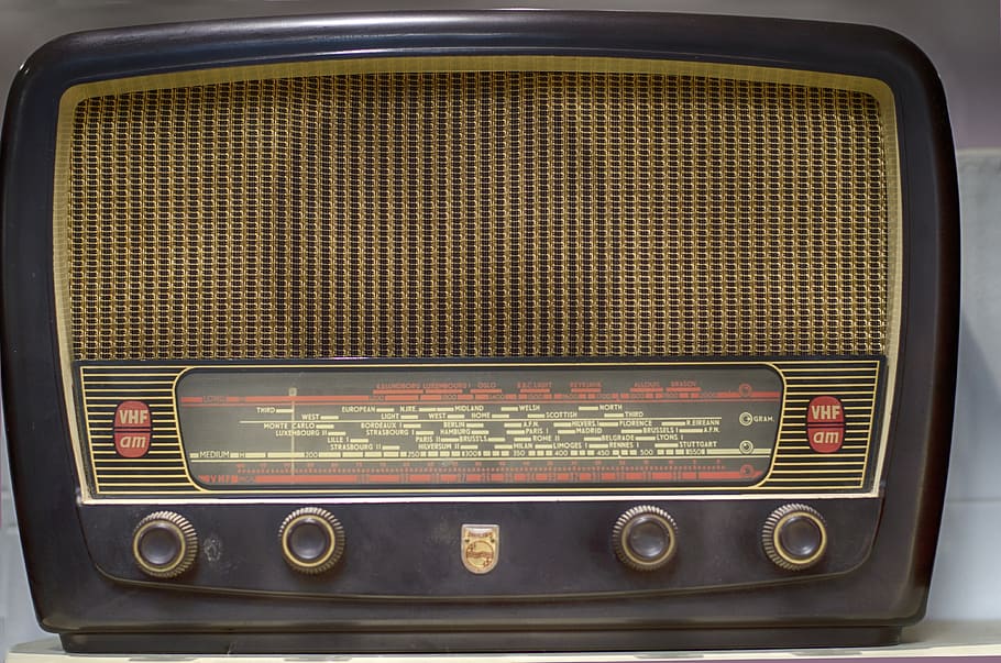 tua, nirkabel, komunikasi, vintage, radio, suara, teknologi, bergaya retro, musik, perlengkapan audio