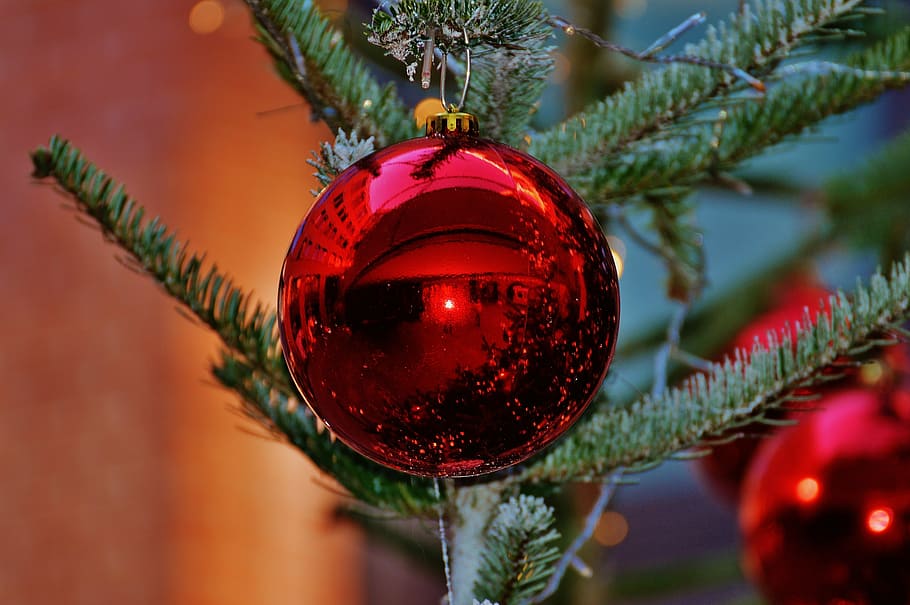 navidad, bolas de navidad, christbaumkugeln, deco, decoración, adviento, decoraciones festivas, decoraciones de navidad, bolas, rojo