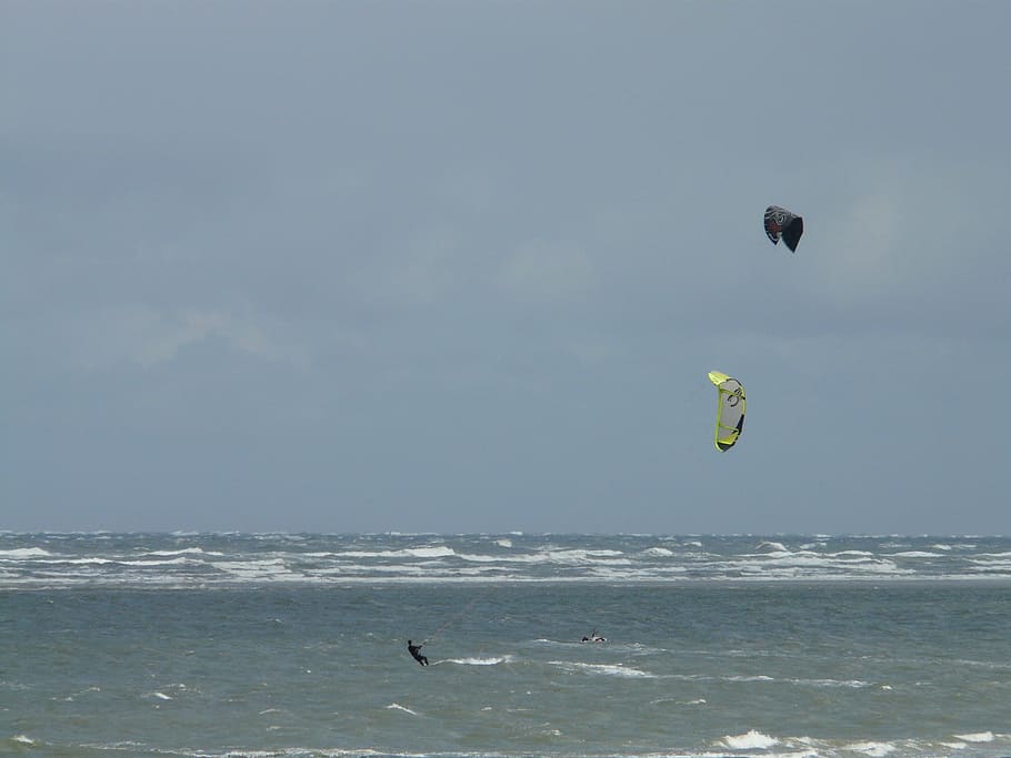 Kite Surfing, agua, deportes, deportes acuáticos, kiteboarding, navegación de kitesurf, deportes de tendencia, mar, olas, viento