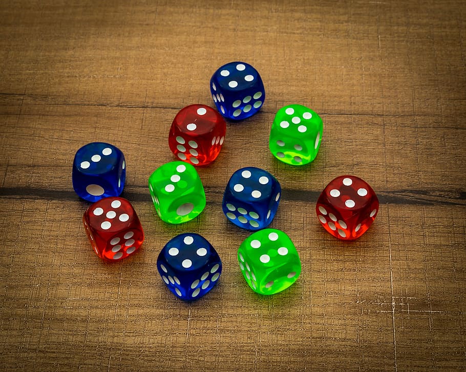 ставка, пари, казино, шанс, цвет, Красочный, куб, игральные кости, весело, азартная игра