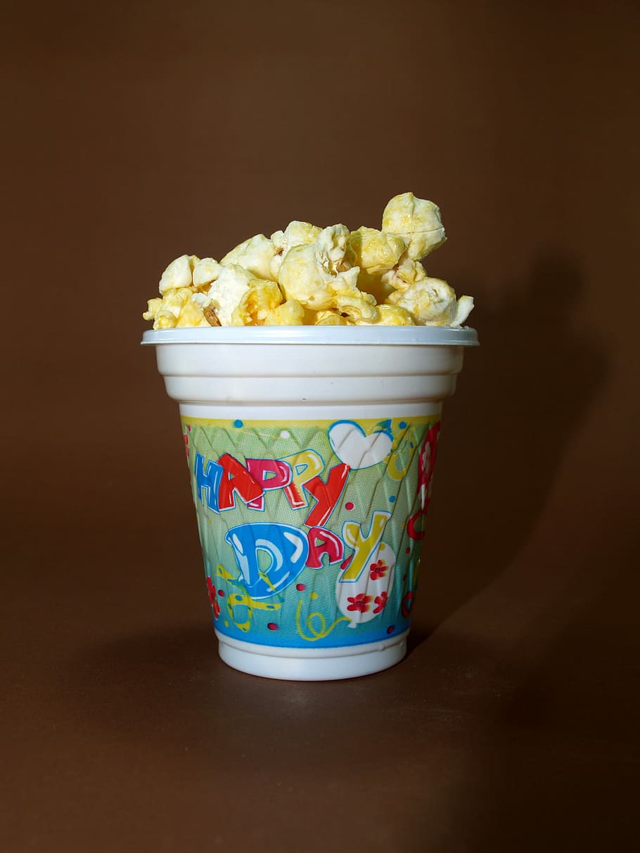 Popcorn, Corn, Pop, Box, Bucket, Cinema, bag, background, fastfood, cardboard