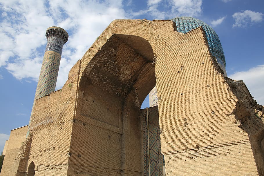 Architecture, Gur Emir, Amir Timur, samarkand, the tomb of emir, ancient architecture, middle asia, eastern culture, built structure, old ruin