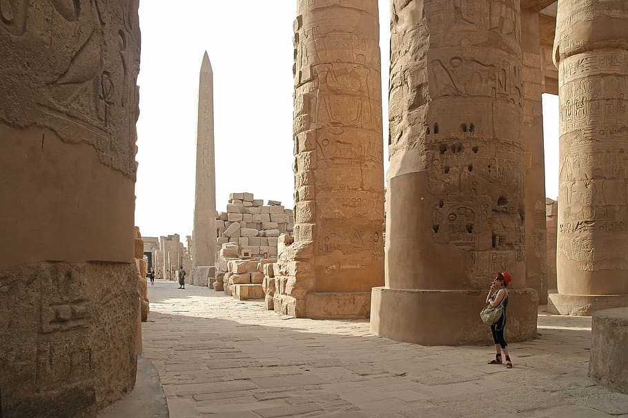 Egypt, Temple, Complex, Pillar, temple complex, pharaohs, luxor, famous, obelisk, hyroglyphen