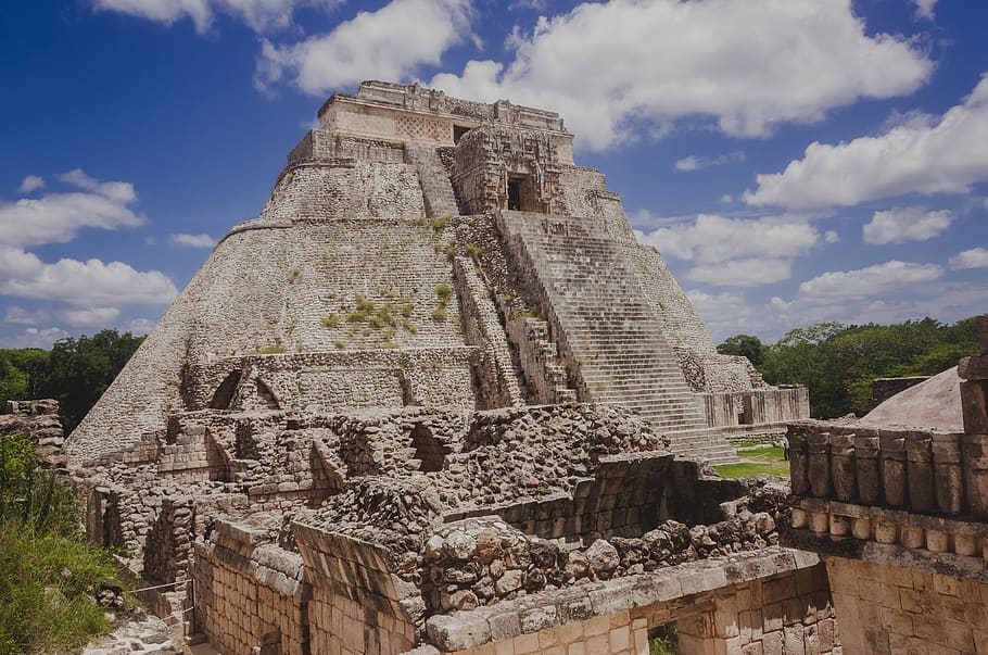ruins, uxmal, mexico, architecture, terrace, yucatan, civilization, ruin, old, history