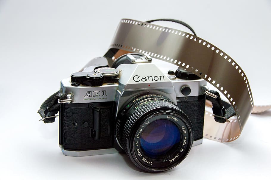 canon, slr, camera, photography, old, vintage, photography themes, camera - photographic equipment, lens - optical instrument, photographic equipment