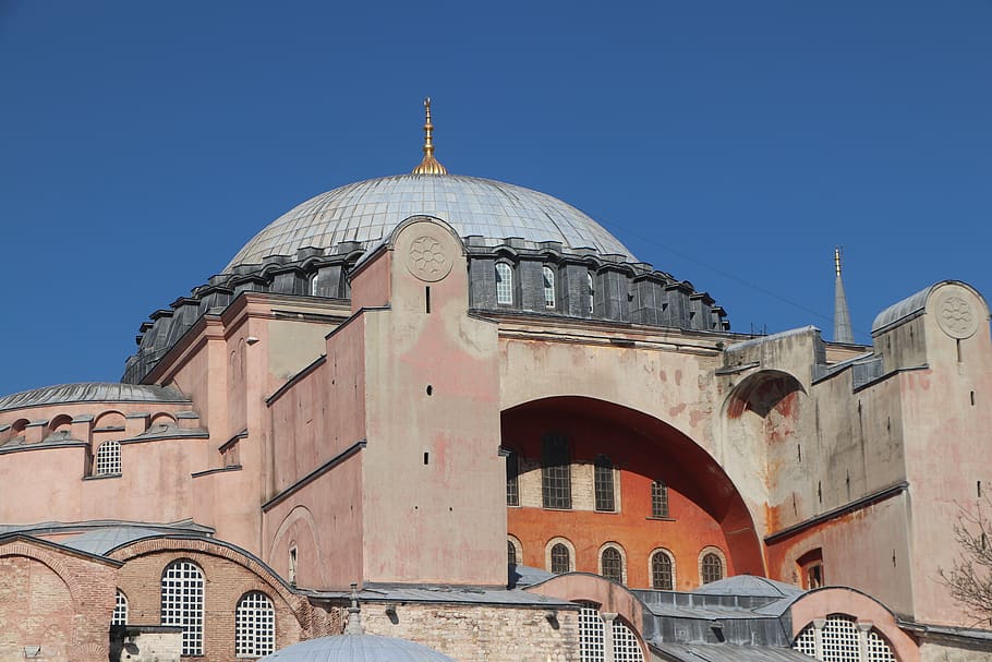 hagia sophia, cami, islam, istanbul, architecture, structure, worship, faith, building exterior, built structure