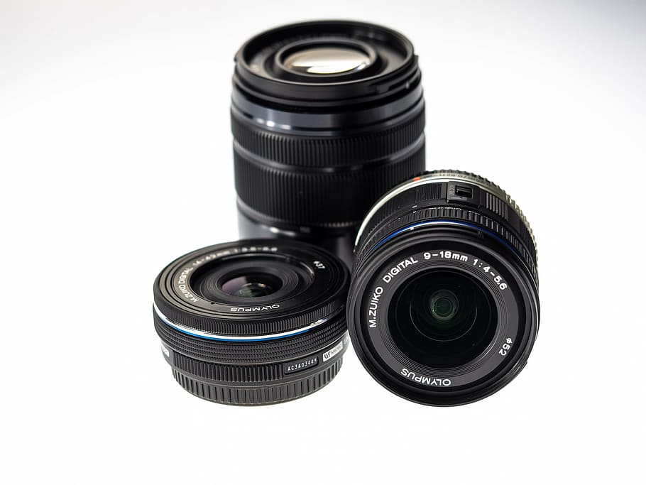 três, lentes de câmera dslr, câmera, lentes, lente, equipamento, temas de fotografia, lente - instrumento óptico, câmera - equipamento fotográfico, equipamento fotográfico