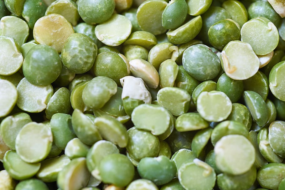 split, peas, macro, uncooked, green, vegetable, bean, organic, legume, background