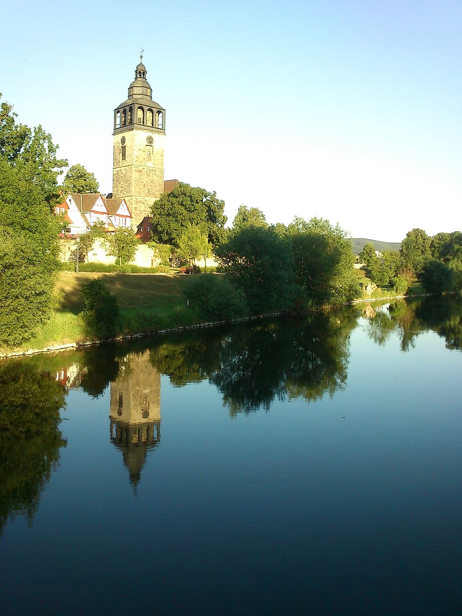 St, Crucis Church, Church, River, Bad Sooden-allendorf, Werra ...