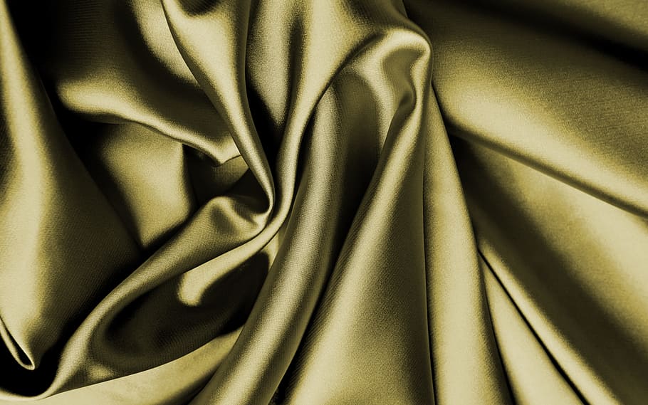 brown textile, fabric, silk, gold, bright, cloth, tissue, substances, color, structure
