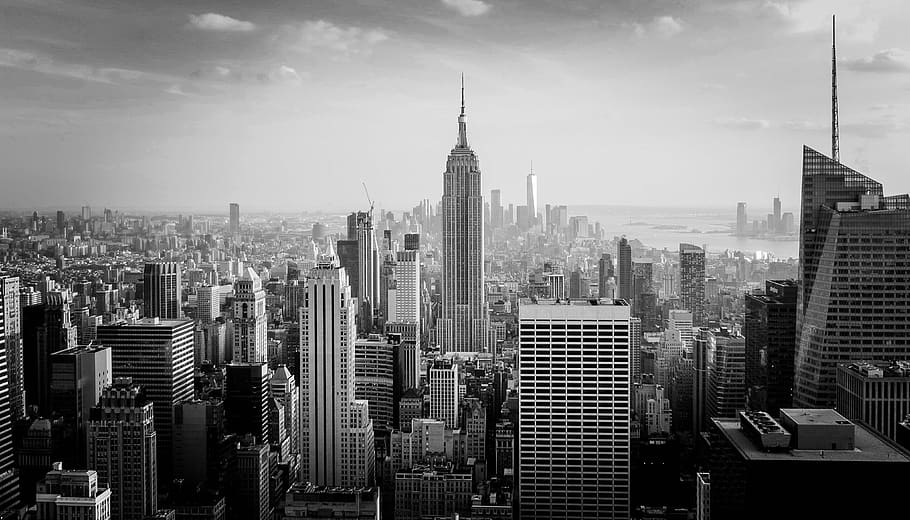 New york, Amerika Serikat, Empire State Building, Manhattan, kota New York, nyc, Arsitektur, pencakar langit, bangunan, kota