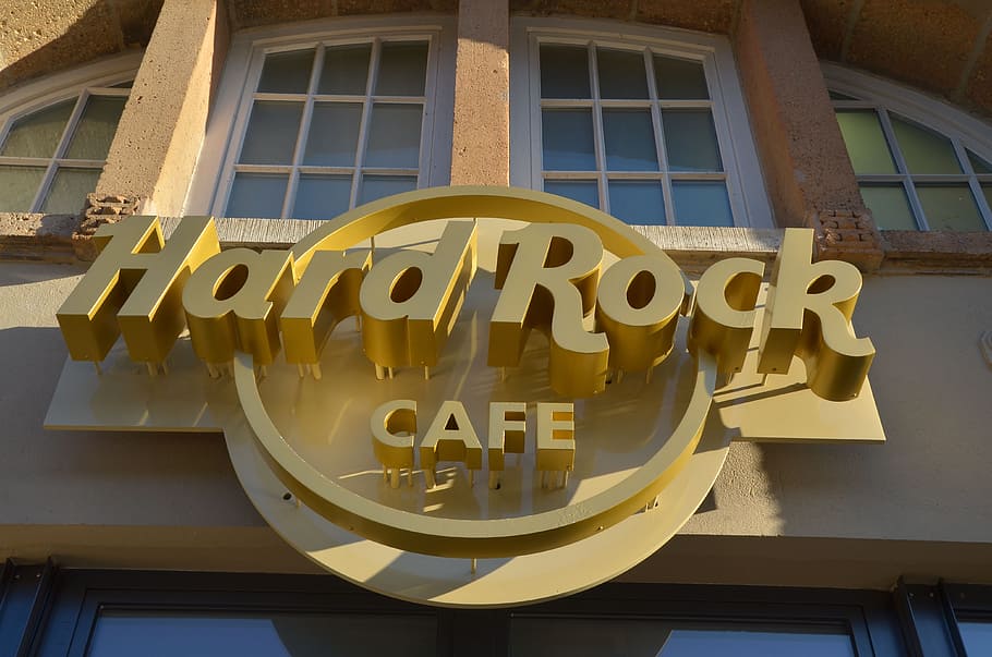 Hamburgo, Hard Rock Cafe, sol de la tarde, personajes, hito, estructura construida, arquitectura, exterior del edificio, ventana, nadie