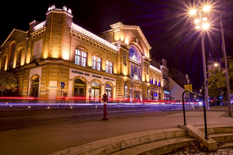 Budapest, By Night, City Light, Light, Night, budapest by night, night, hungary, cityscape, long, scene