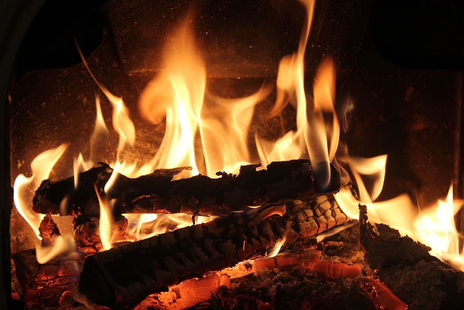 火, 炎, オーブン, ホット, ロースト, 焼く, 燃焼, 火-自然現象, 熱-温度, ログ