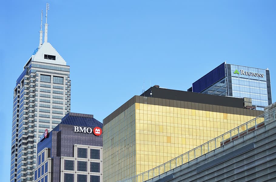 salesforce, bmo, regions, downtown, indianapolis, commercial, business, district, city center, center
