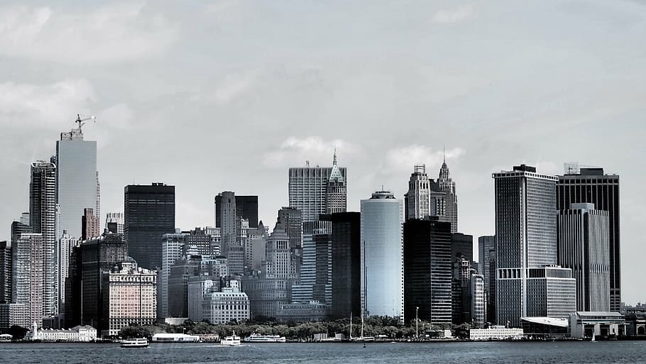 nova iorque, linha do horizonte, arranha-céus, amsterdam unida, arranha-céu, ny, nyc, big apple, urbano Skyline, cidade de nova york