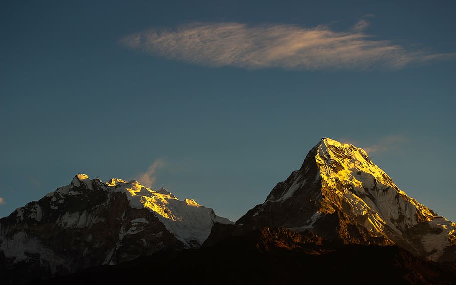 風景写真, 山, アンナプルナ, ネパール, 風景, ヒマラヤ, 旅行, 自然, トレッキング, 高