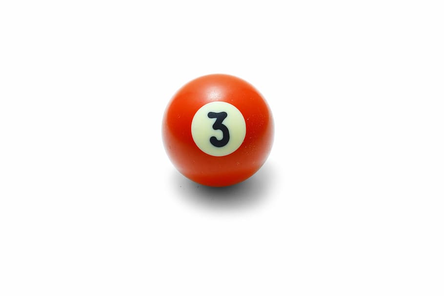 number, 3, illustration, Ball, Yellow, Pool, Closeup, Life, symbol, three