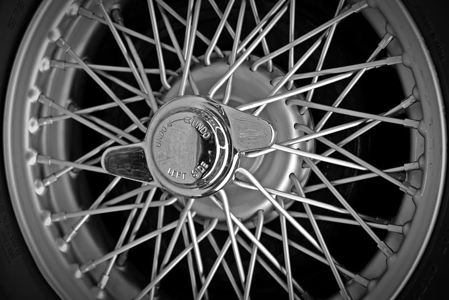 rim, spoke wheels, wing nut, oldtimer, wheel, spoke, transportation, metal, bicycle, tire