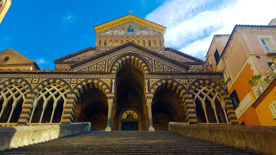 Duomo, Church, Amalfi Coast, amalfi, architecture, famous Place, cultures, religion, history, built Structure