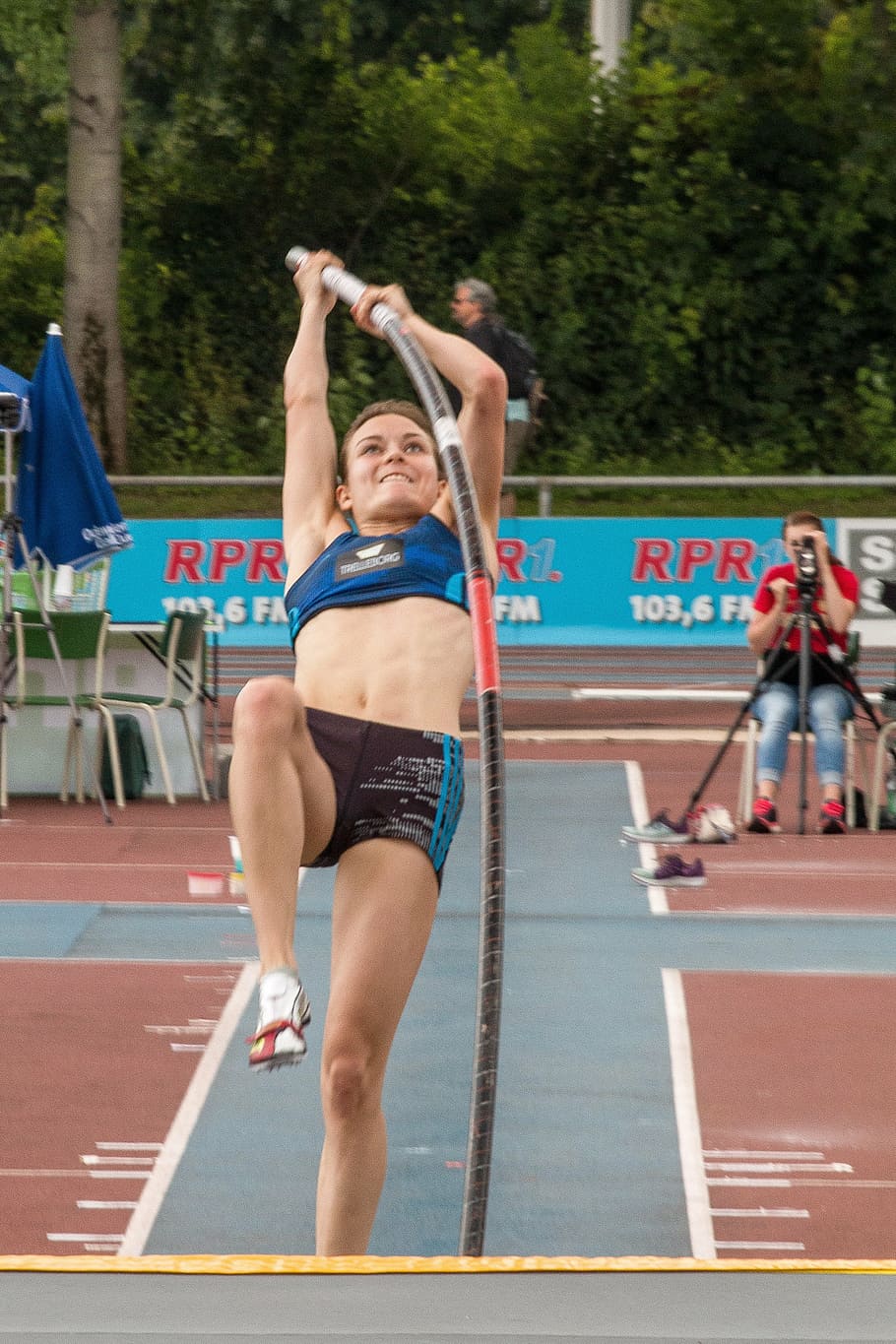 athletics, sport, pole vault, junior gala, competition, full length, human arm, arms raised, athlete, track and field