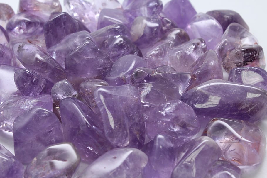 amethyst, spiritual, rolled, stone, cure, natural, minerals, chakra, therapy, magic
