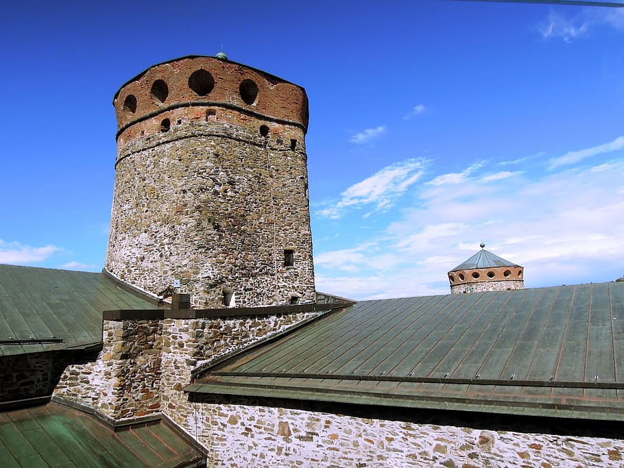 olaf's castle, savonlinna, city, fortress, finnish, tower, ooppperajuhlat, medieval, castle, architecture