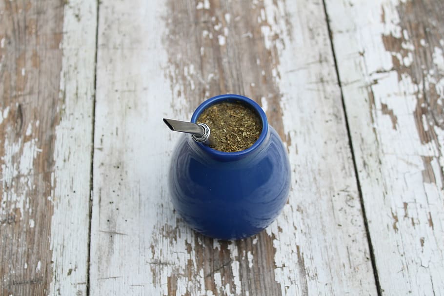 yerba mate, matero, the bombilla, holly shrub mate, wood - material, food and drink, table, container, cup, drink