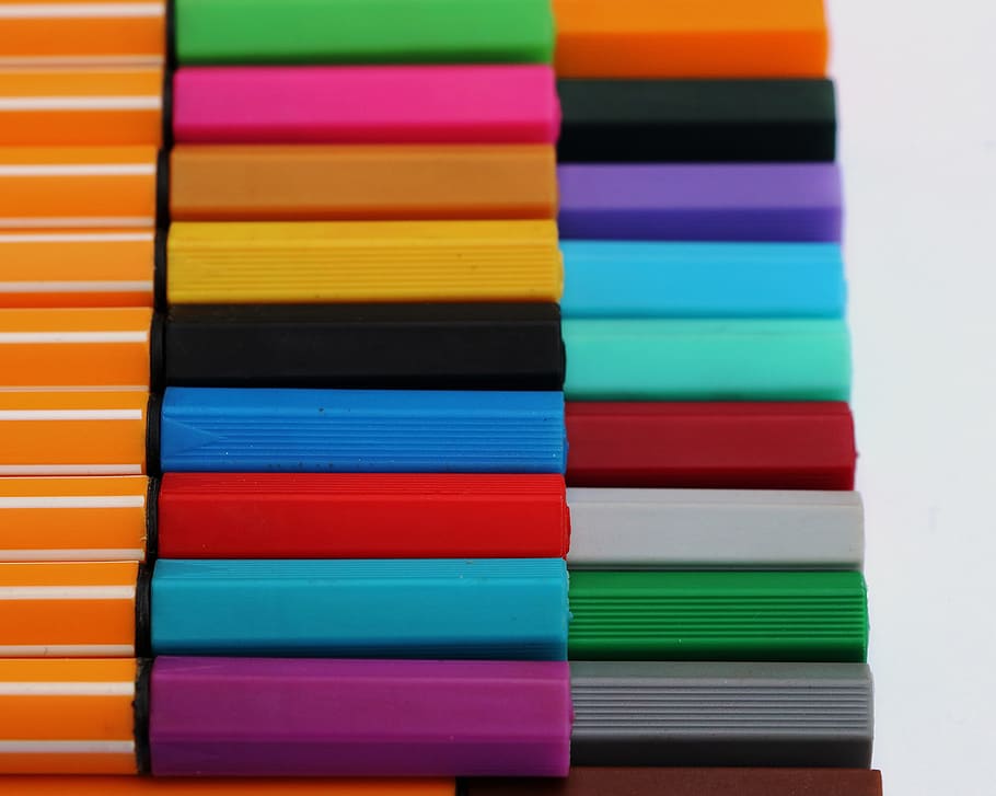 Lápis de cor, Colorido, Tinta, cor, arte, pintor, pintura, deixar, canetas de feltro, canetas
