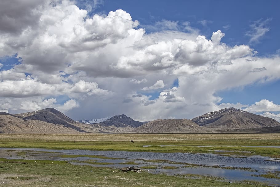 tajikistan, taman nasional badakhshan, taman nasional, gunung-badakhshan, jalan raya pamir, pemandangan, alam, pegunungan, air, langit