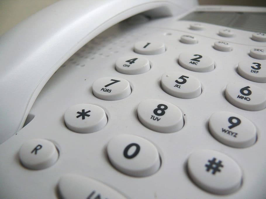 closeup, white, telephone, phone, home, numbers, landline, network, call, calls