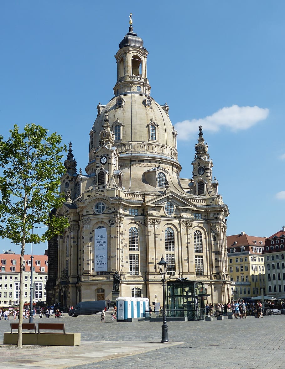 dresden, frauenkirche, dom, reconstruction, historic center, landmark, architecture, monument, building, steeple