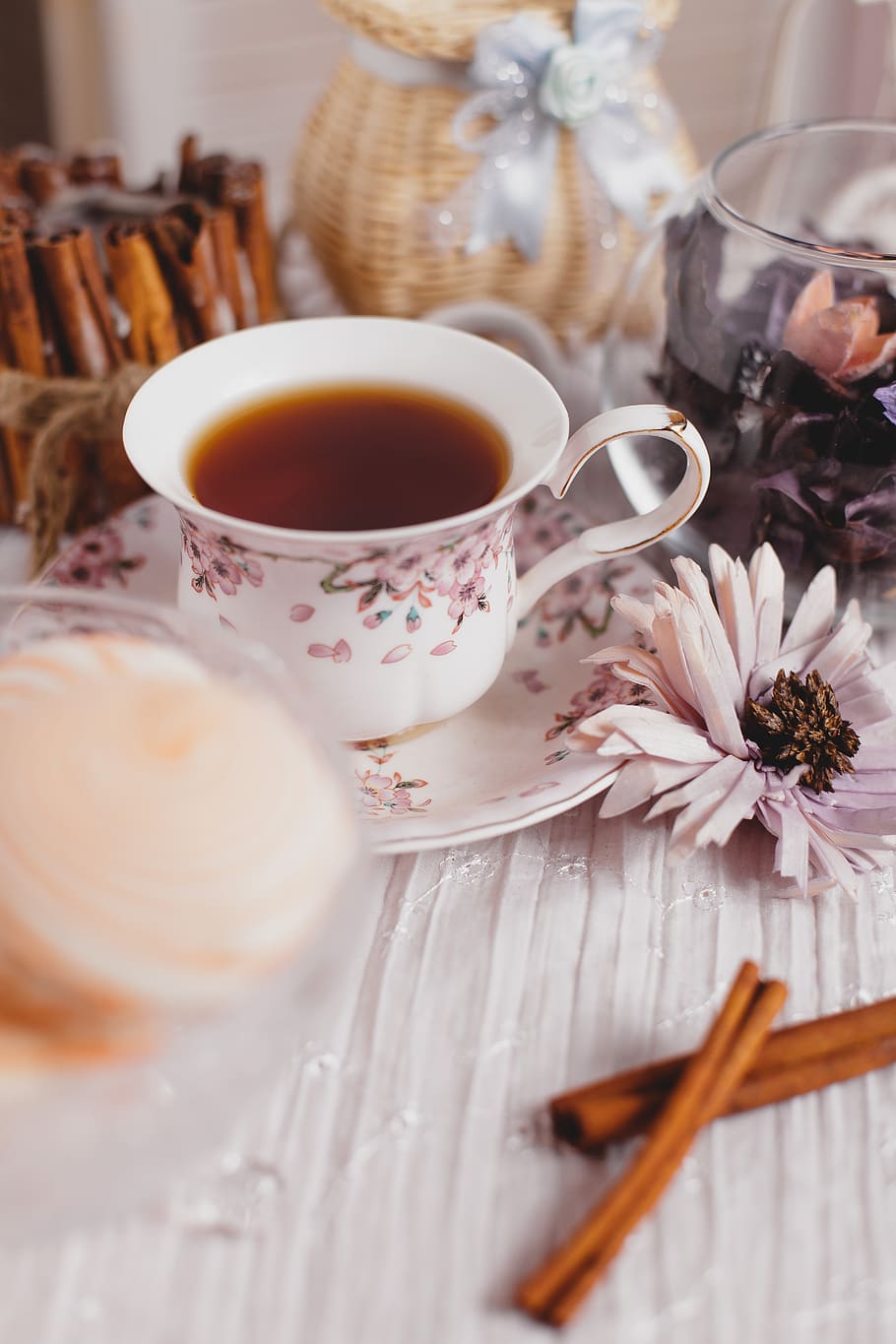 Té Dulce Mañana Postre Romántico Platillo Galletas