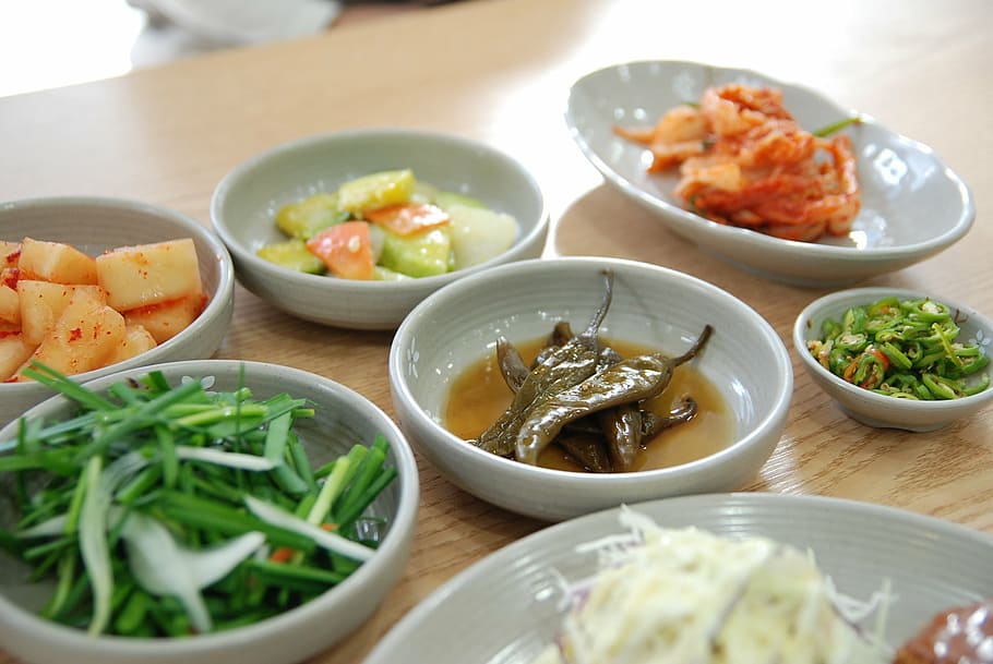 variety of vegetables], food, sanctuary, cutlet, seoul, republic of korea, side dish, food and drink, healthy eating, asian food