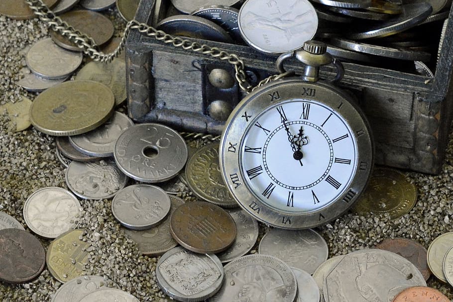 丸い銀色のケースポケット, 時計, 懐中時計, 時間, 砂, 時計の文字盤, ポインター, ノスタルジア, アンティーク, 分